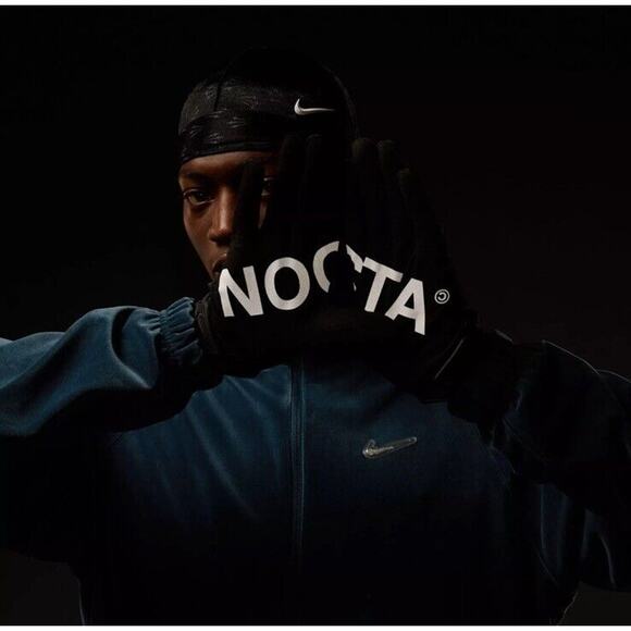 Nike Nocta x Drake Gloves Rare Black Size LARGE Limited New With Tags - Picture 1 of 6